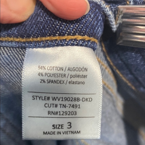 Cello Blue High Rise Distress Mom Jeans - Picture 11 of 12